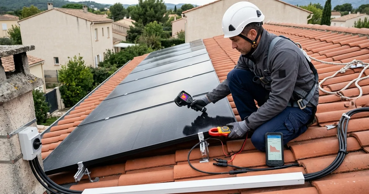 Entretien de panneaux solaires