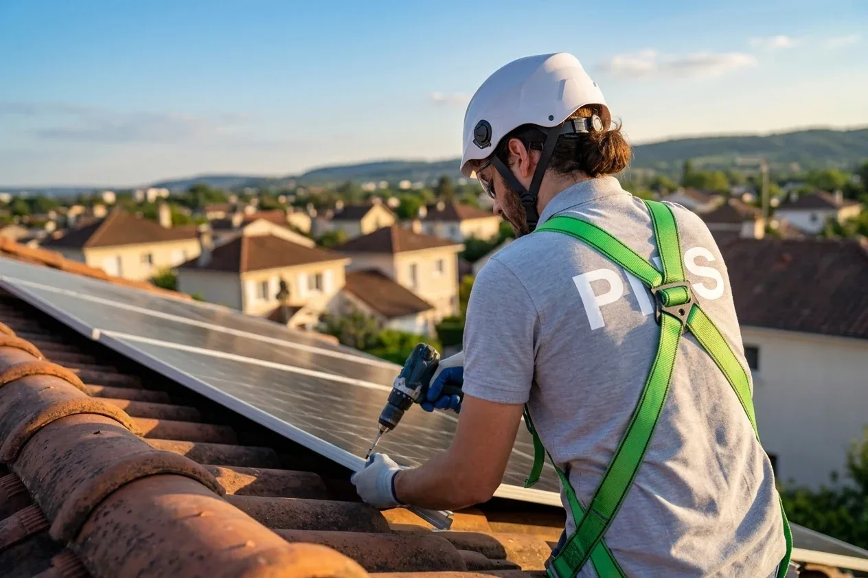 Installation de panneaux solaires en toiture à Lyon
